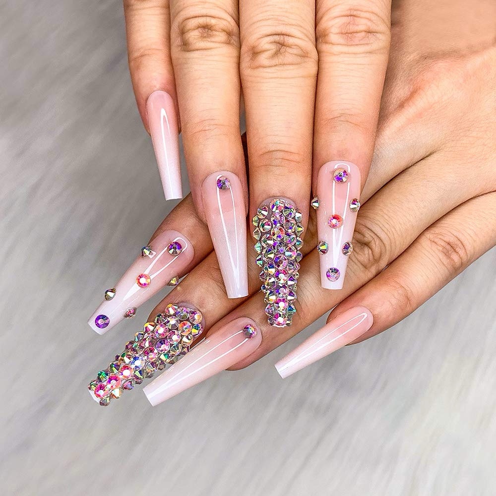 Crystal Embellished Nail Set